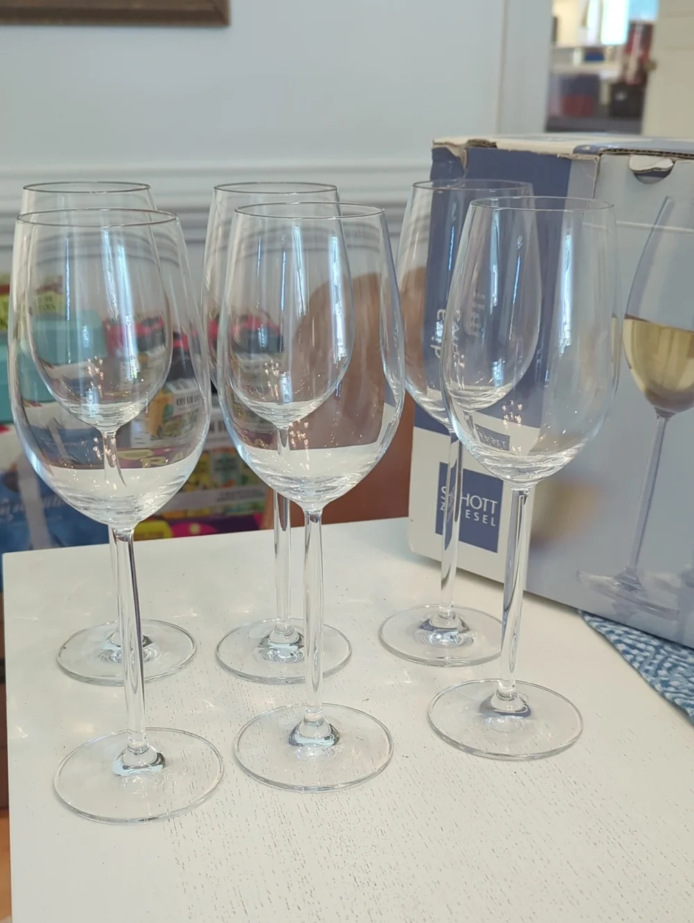 Schott Zwiesel Clear Crystal Wine Glasses - Set of 12